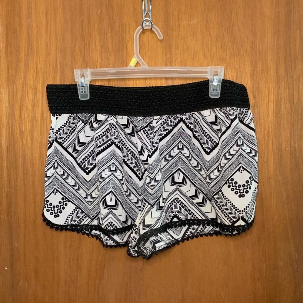 Black and White Shorts